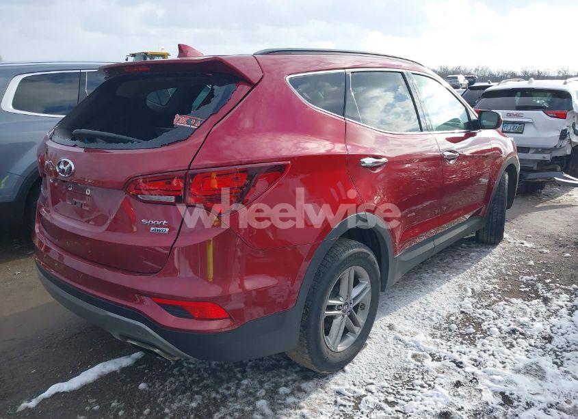 Photo 4 of 2017 Hyundai Santa FE SPORT 2.4L (VIN 5XYZUDLB4HG423895)