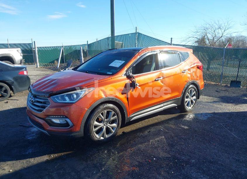 Photo 2 of 2017 Hyundai Santa FE SPORT (VIN 5XYZW4LA8HG500706)