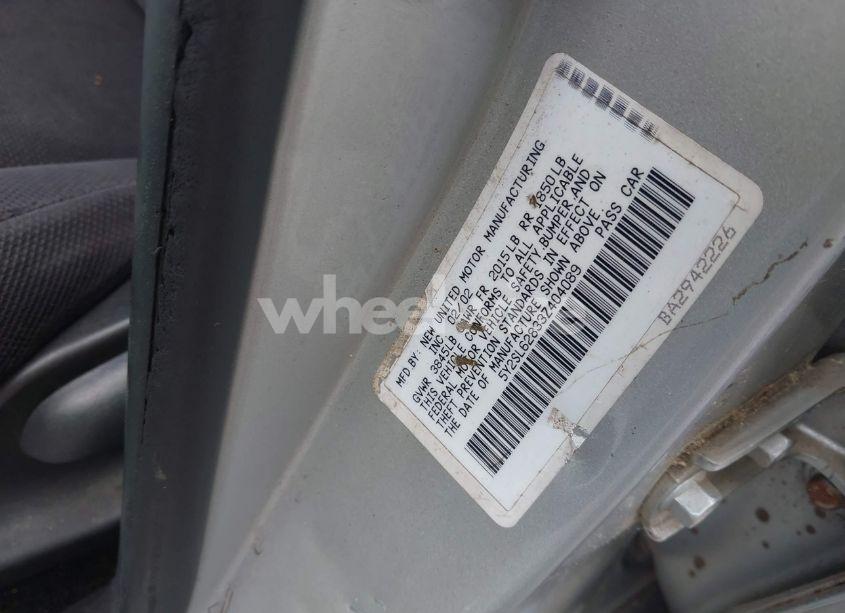 Photo 9 of 2003 Pontiac Vibe N/A (VIN 5Y2SL62833Z404089)