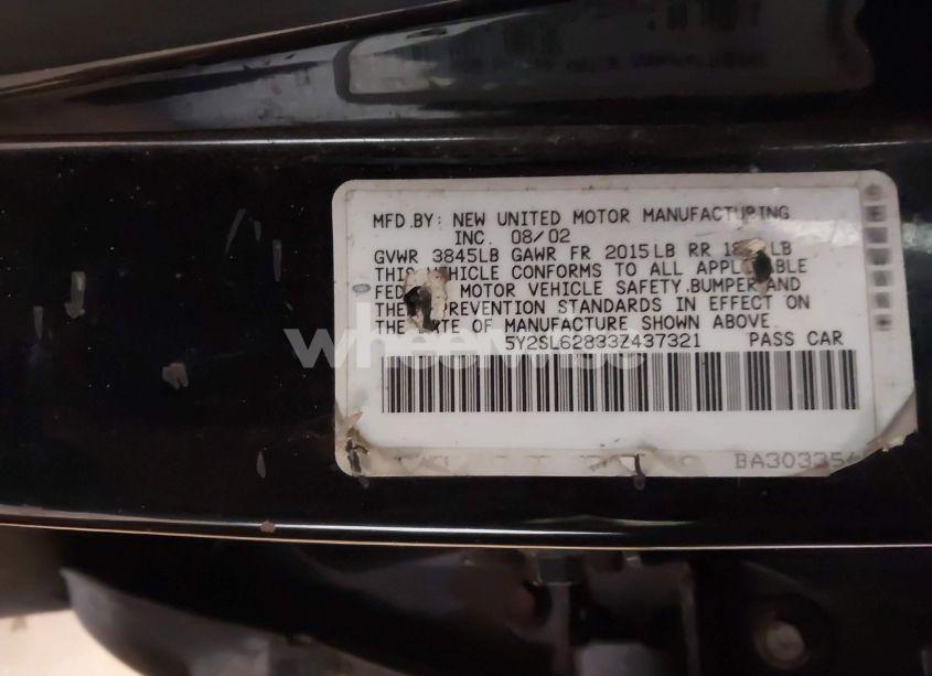 Photo 9 of 2003 Pontiac Vibe (VIN 5Y2SL62833Z437321)