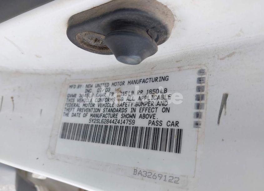 Photo 9 of 2004 Pontiac Vibe (VIN 5Y2SL62844Z414759)