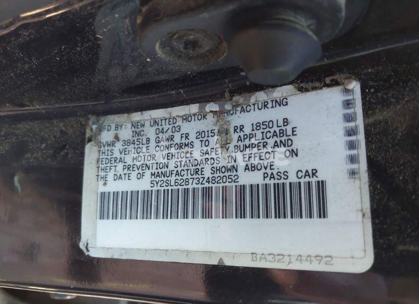 Photo 9 of 2003 Pontiac Vibe N/A (VIN 5Y2SL62873Z482052)