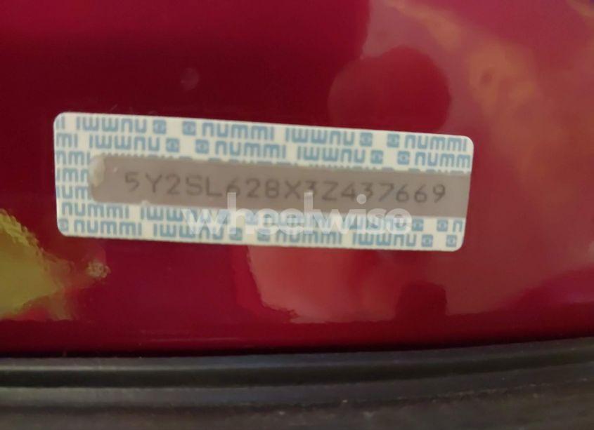 Photo 9 of 2003 Pontiac Vibe N/A (VIN 5Y2SL628X3Z437669)