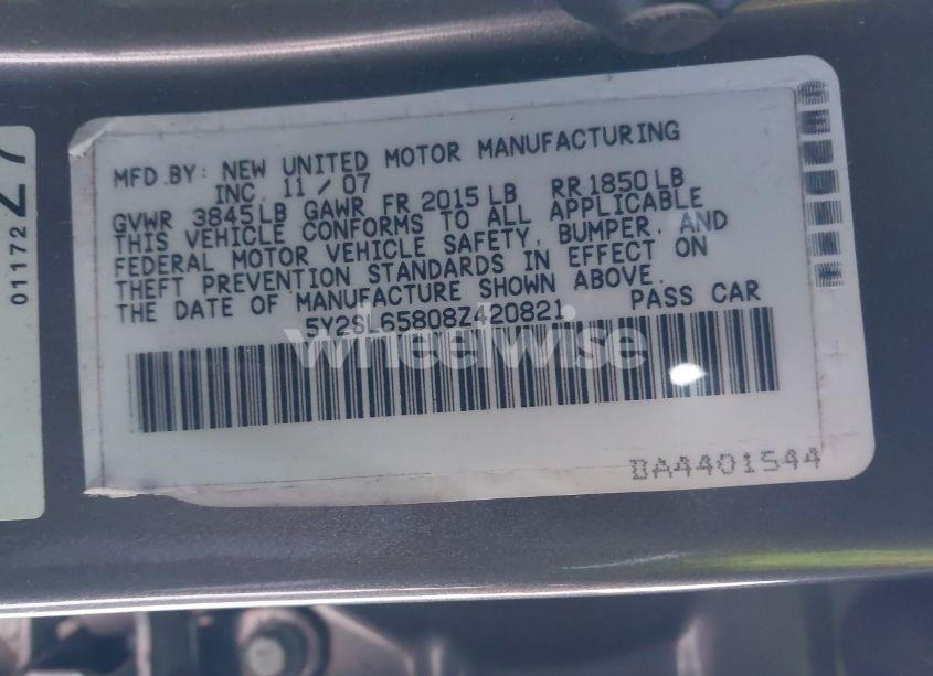 Photo 9 of 2008 Pontiac Vibe N/A (VIN 5Y2SL65808Z420821)