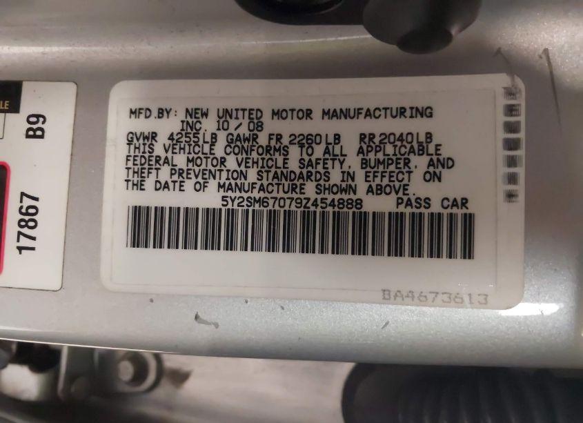 Photo 9 of 2009 Pontiac Vibe (VIN 5Y2SM67079Z454888)