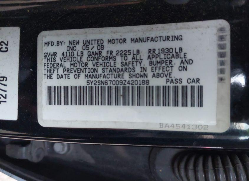 Photo 9 of 2009 Pontiac Vibe GT (VIN 5Y2SN67009Z420188)