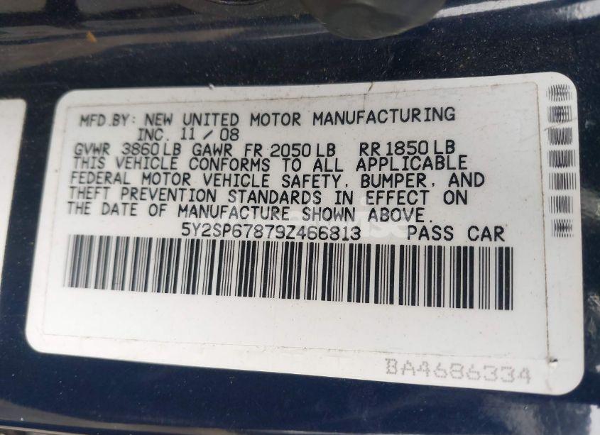 Photo 9 of 2009 Pontiac Vibe (VIN 5Y2SP67879Z466813)