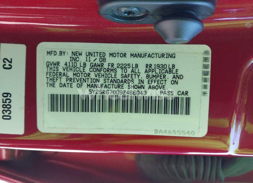 Photo 9 of 2009 Pontiac Vibe GT (VIN 5Y2SR67009Z466043)