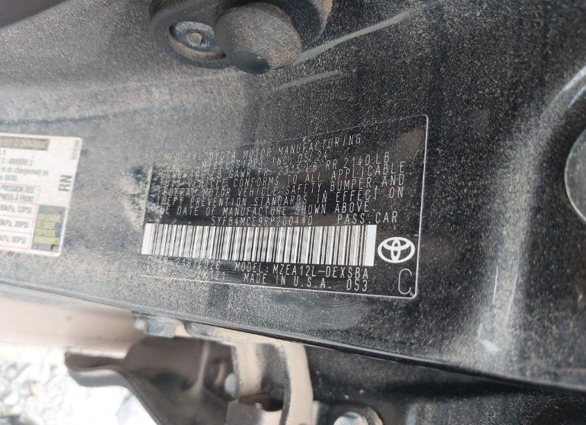 Photo 9 of 2024 Toyota Corolla NIGHTSHADE EDITION (VIN 5YFB4MCE9RP200440)