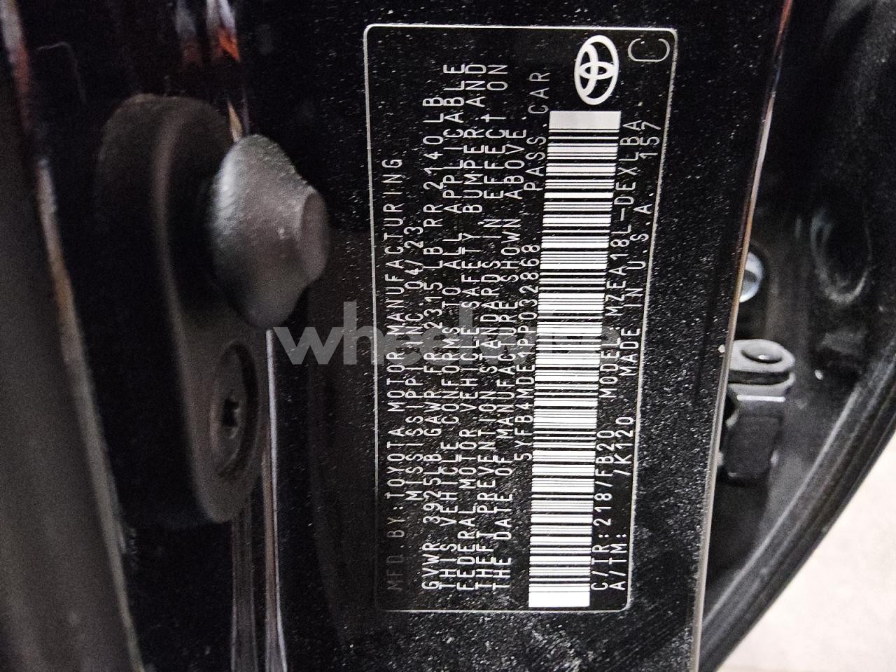 Photo 12 of 2023 TOYOTA COROLLA LE (VIN 5YFB4MDE1PP032868)