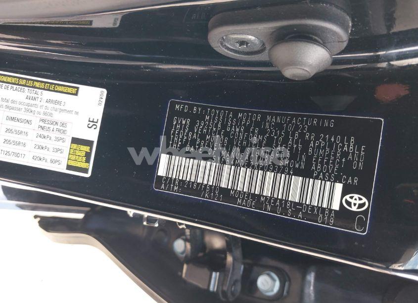 Photo 9 of 2024 Toyota Corolla LE (VIN 5YFB4MDE2RP093794)