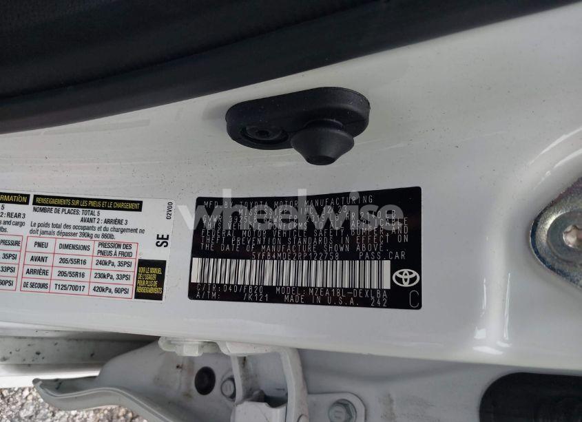 Photo 9 of 2024 Toyota Corolla LE (VIN 5YFB4MDE2RP122758)