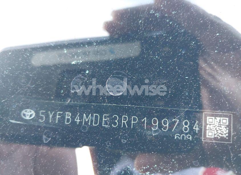 Photo 9 of 2024 Toyota Corolla LE (VIN 5YFB4MDE3RP199784)