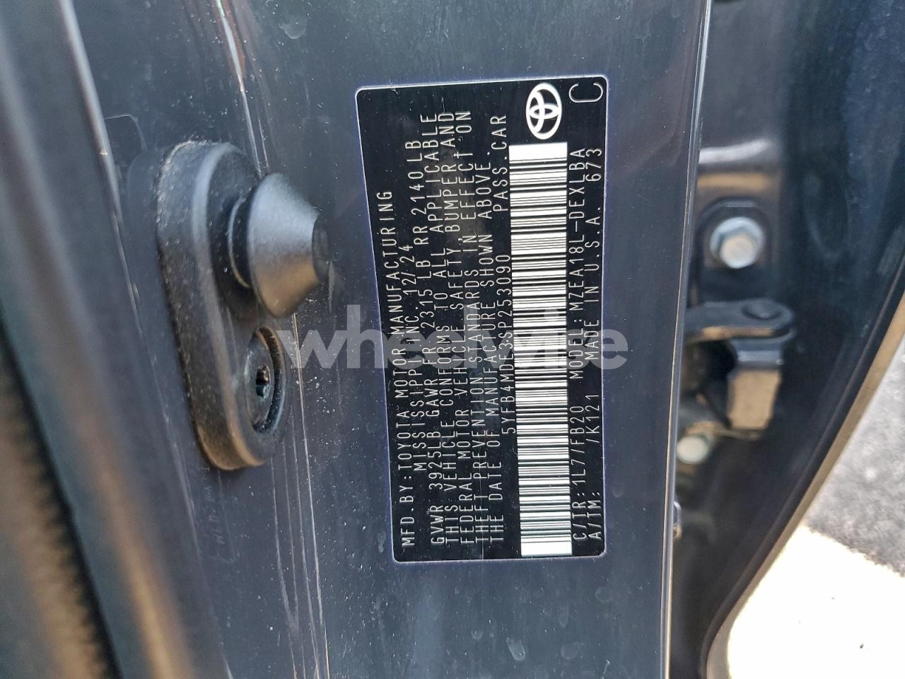 Photo 13 of 2025 TOYOTA COROLLA LE (VIN 5YFB4MDE3SP253090)