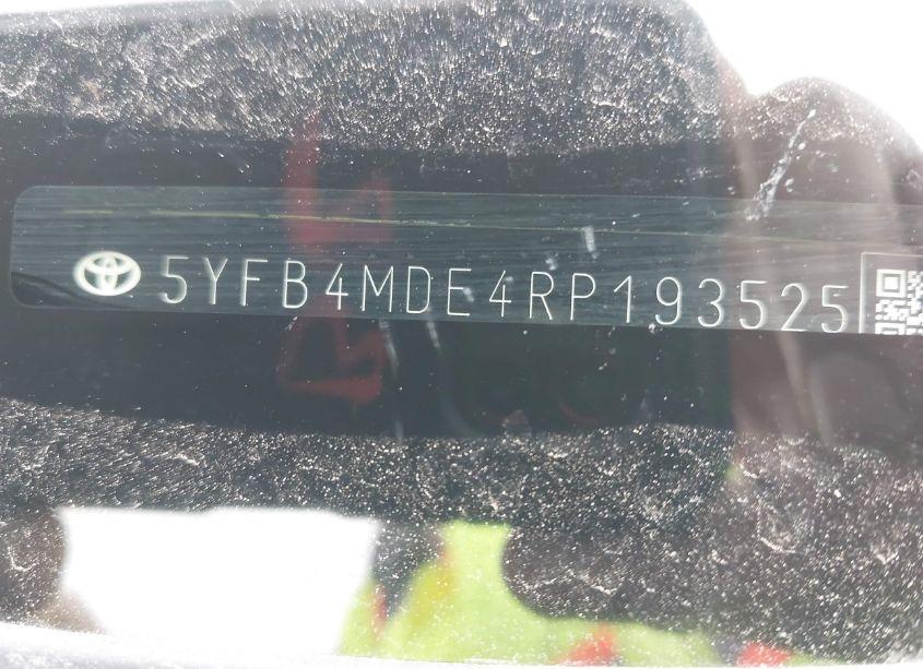 Photo 9 of 2024 Toyota Corolla LE (VIN 5YFB4MDE4RP193525)