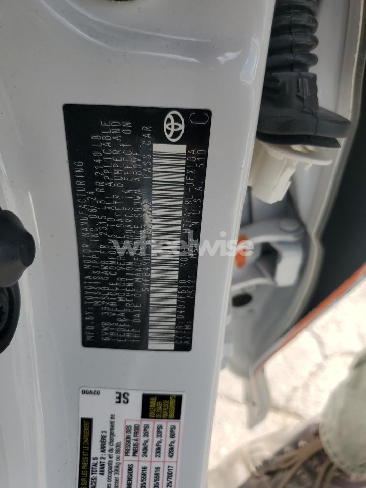 Photo 13 of 2024 TOYOTA COROLLA LE (VIN 5YFB4MDE5RP211532)