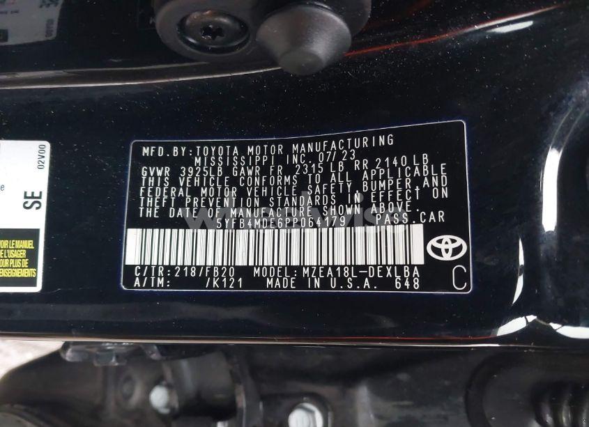 Photo 9 of 2023 Toyota Corolla LE (VIN 5YFB4MDE6PP064179)