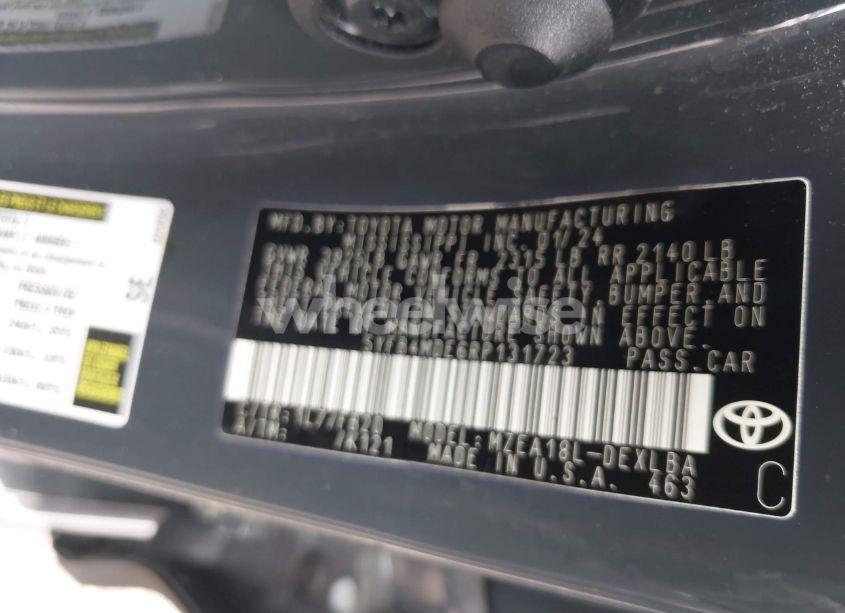 Photo 9 of 2024 Toyota Corolla LE (VIN 5YFB4MDE6RP131723)