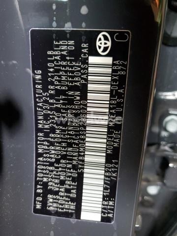 Photo 10 of 2025 TOYOTA COROLLA LE (VIN 5YFB4MDE8SP286070)