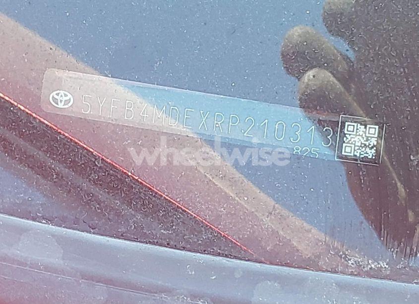 Photo 9 of 2024 Toyota Corolla LE (VIN 5YFB4MDEXRP210313)