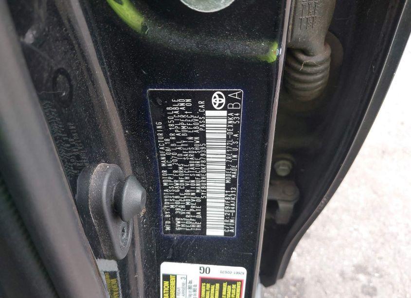 Photo 9 of 2019 Toyota Corolla LE (VIN 5YFBURHE0KP879395)