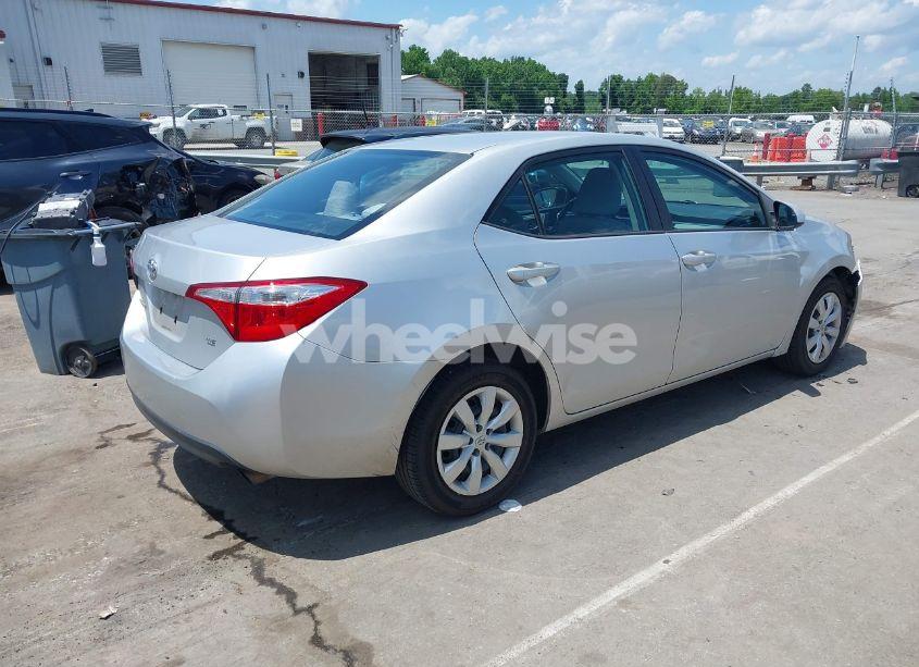 Photo 4 of 2014 Toyota Corolla LE (VIN 5YFBURHE1EP079368)