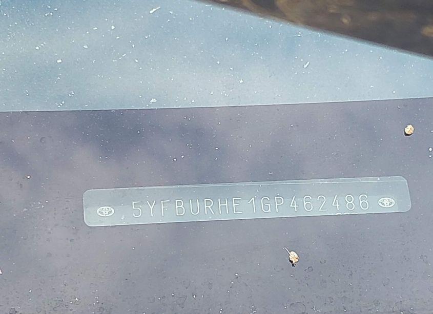 Photo 9 of 2016 Toyota Corolla S PLUS (VIN 5YFBURHE1GP462486)