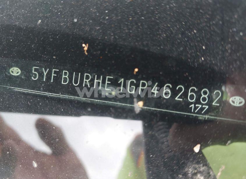 Photo 9 of 2016 Toyota Corolla LE (VIN 5YFBURHE1GP462682)