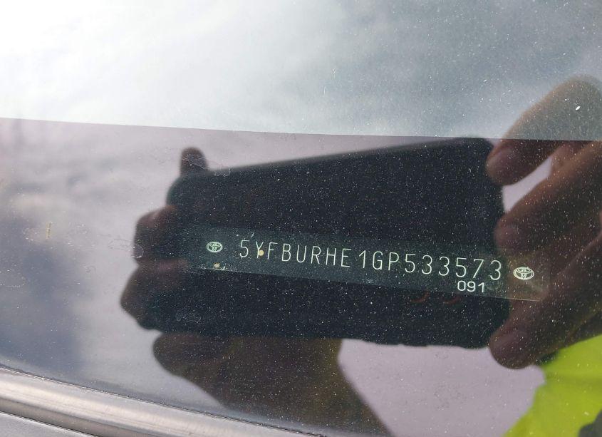 Photo 18 of 2016 Toyota Corolla LE (VIN 5YFBURHE1GP533573)