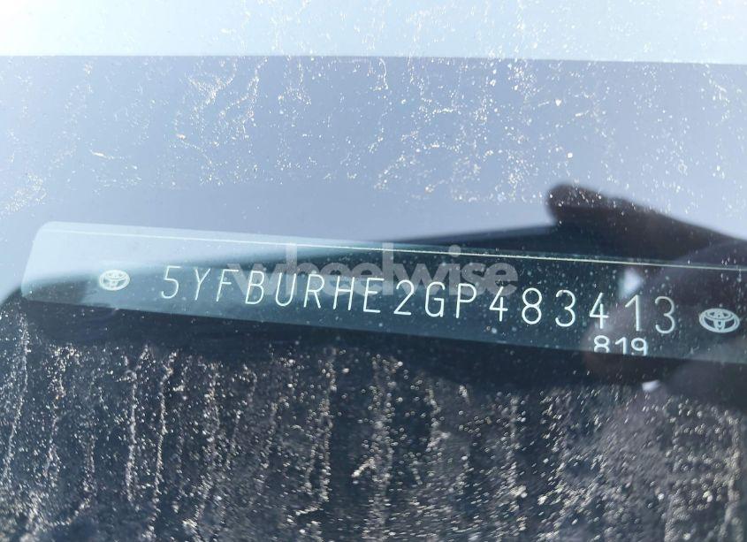 Photo 9 of 2016 Toyota Corolla S PLUS (VIN 5YFBURHE2GP483413)