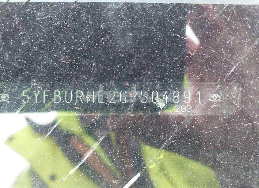 Photo 9 of 2016 Toyota Corolla S (VIN 5YFBURHE2GP504891)