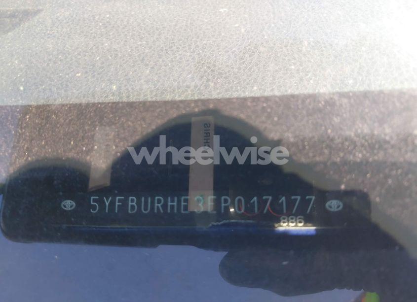 Photo 9 of 2014 Toyota Corolla S PLUS (VIN 5YFBURHE3EP017177)