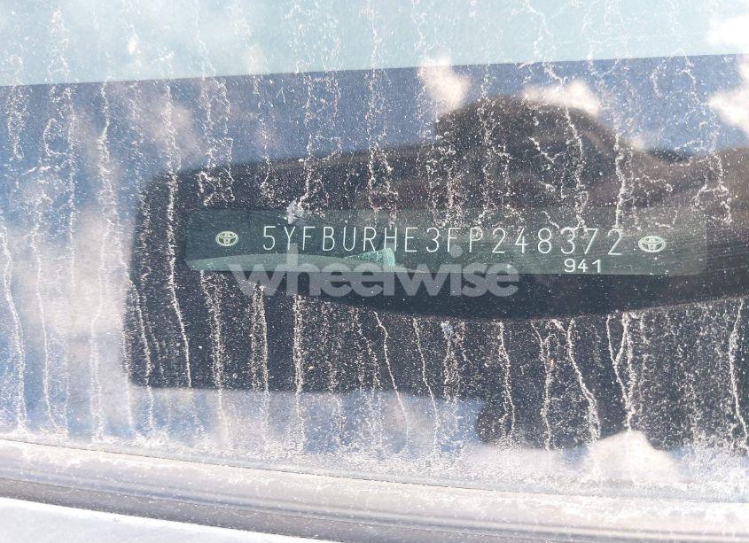 Photo 9 of 2015 Toyota Corolla S PLUS (VIN 5YFBURHE3FP248372)