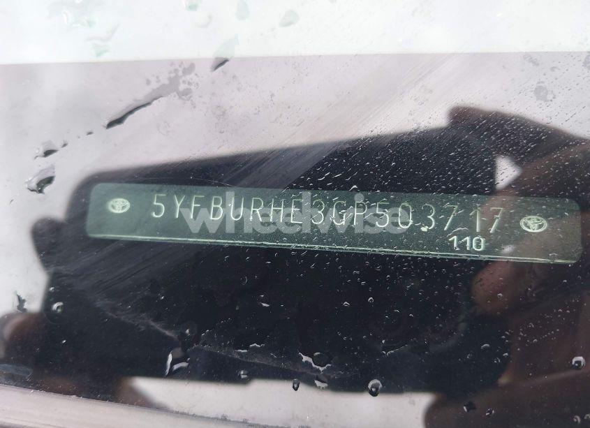 Photo 9 of 2016 Toyota Corolla S (VIN 5YFBURHE3GP503717)