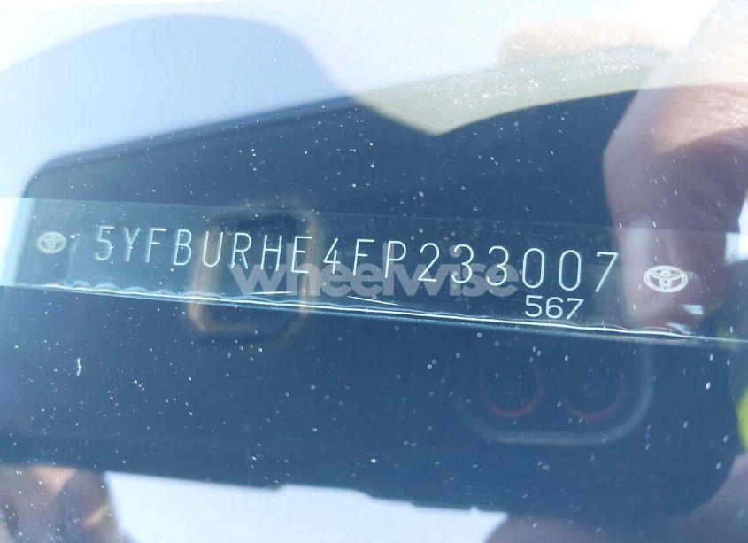 Photo 9 of 2015 Toyota Corolla L (VIN 5YFBURHE4FP233007)