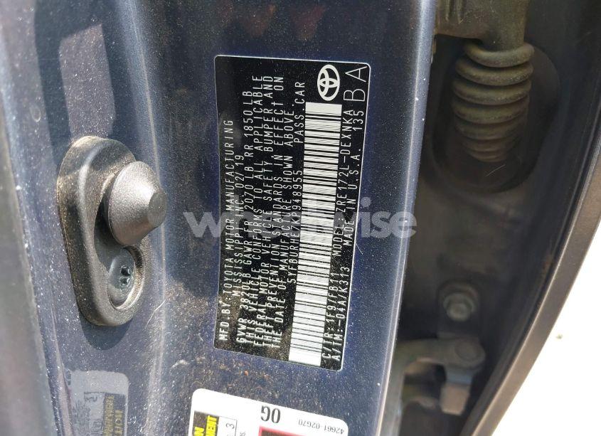 Photo 9 of 2019 Toyota Corolla LE (VIN 5YFBURHE7KP948955)