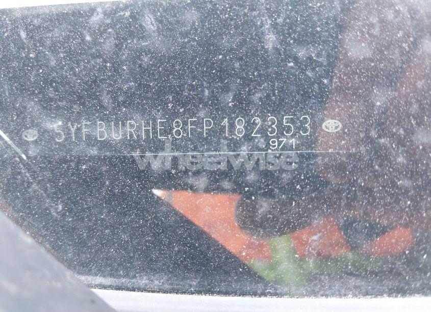 Photo 9 of 2015 Toyota Corolla LE (VIN 5YFBURHE8FP182353)