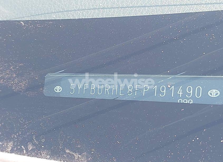 Photo 9 of 2015 Toyota Corolla LE PLUS (VIN 5YFBURHE8FP191490)