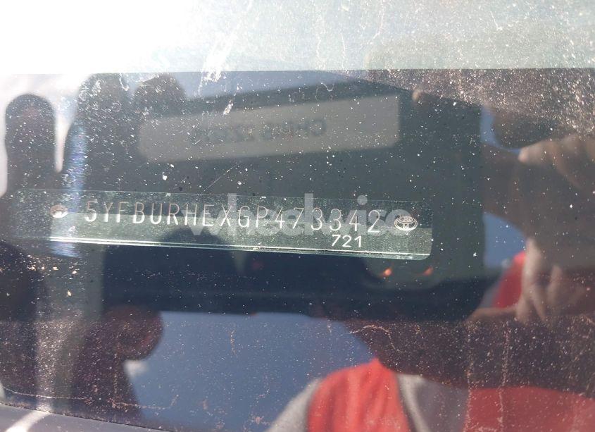 Photo 9 of 2016 Toyota Corolla LE (VIN 5YFBURHEXGP473342)