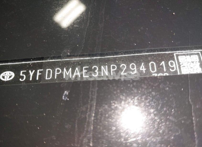 Photo 17 of 2022 Toyota Corolla L (VIN 5YFDPMAE3NP294019)