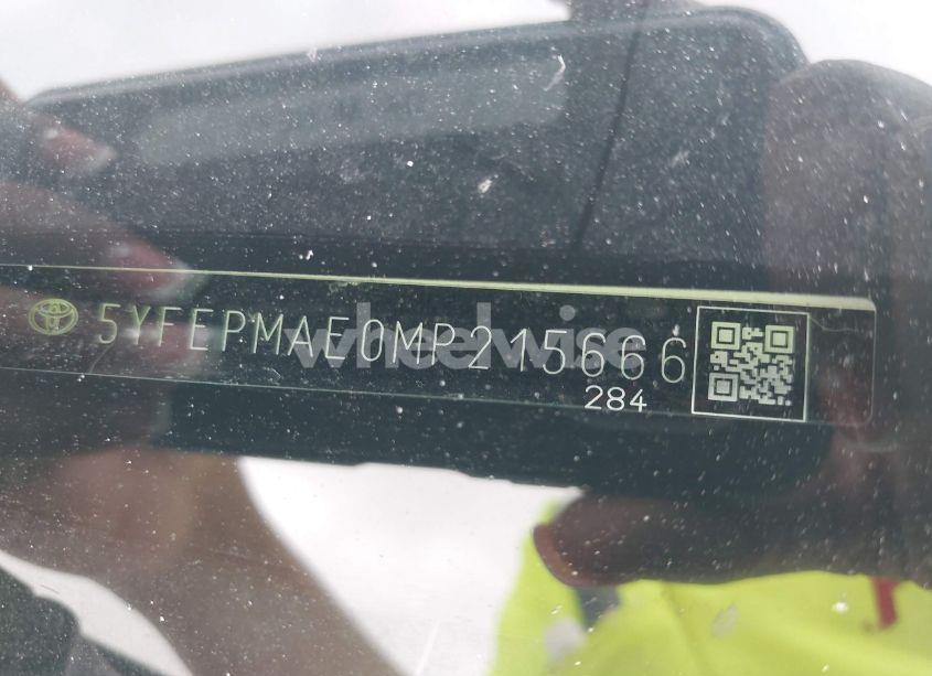 Photo 9 of 2021 Toyota Corolla LE (VIN 5YFEPMAE0MP215666)