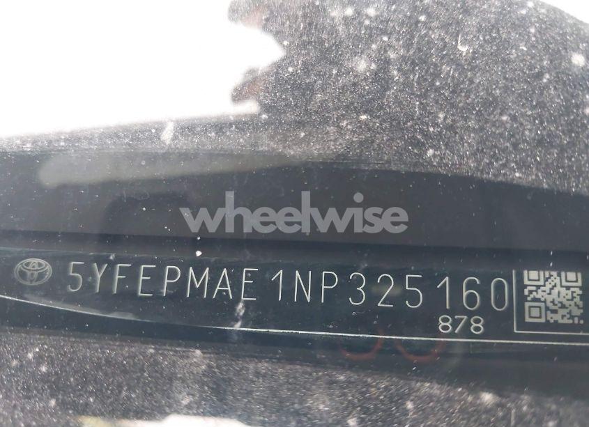 Photo 9 of 2022 Toyota Corolla LE (VIN 5YFEPMAE1NP325160)