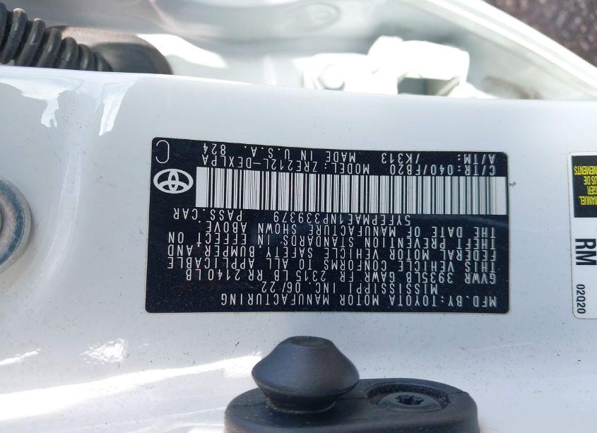Photo 9 of 2022 Toyota Corolla LE (VIN 5YFEPMAE1NP339379)