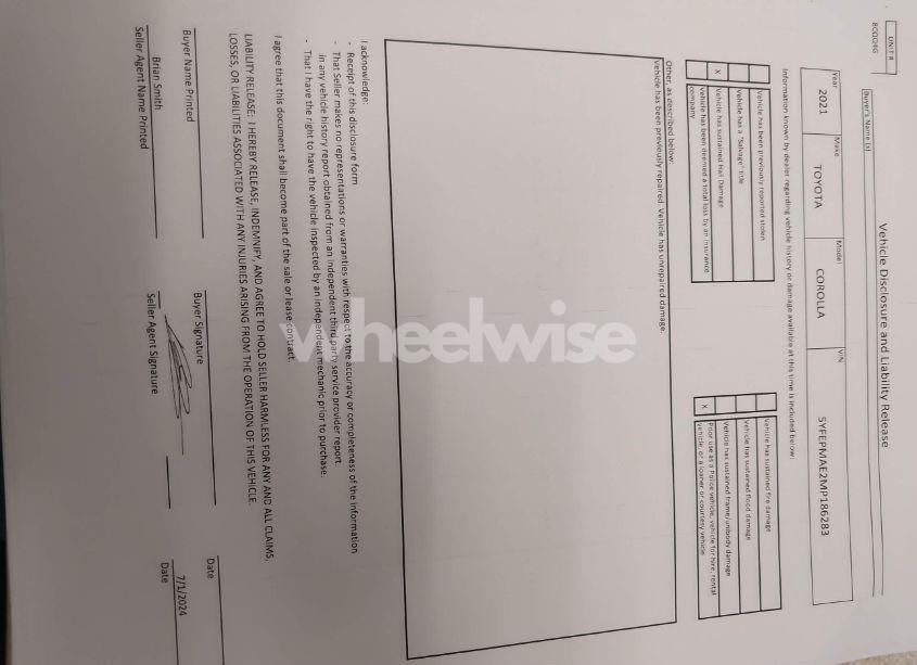 Photo 17 of 2021 Toyota Corolla LE (VIN 5YFEPMAE2MP186283)