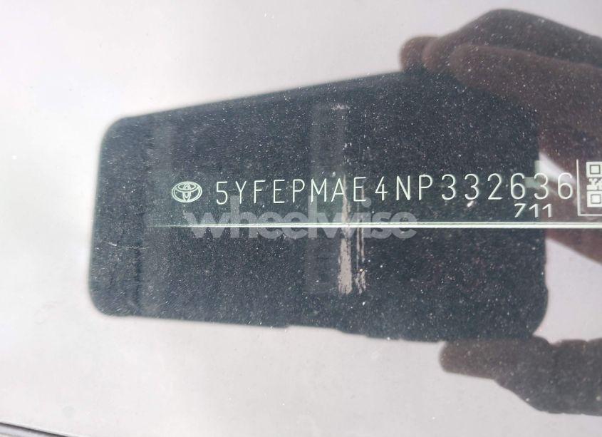 Photo 9 of 2022 Toyota Corolla LE (VIN 5YFEPMAE4NP332636)