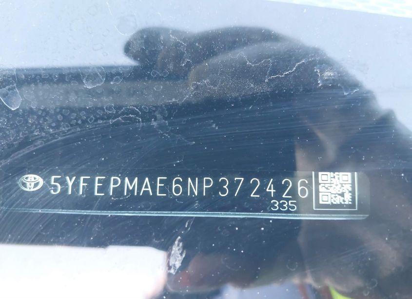 Photo 9 of 2022 Toyota Corolla LE (VIN 5YFEPMAE6NP372426)