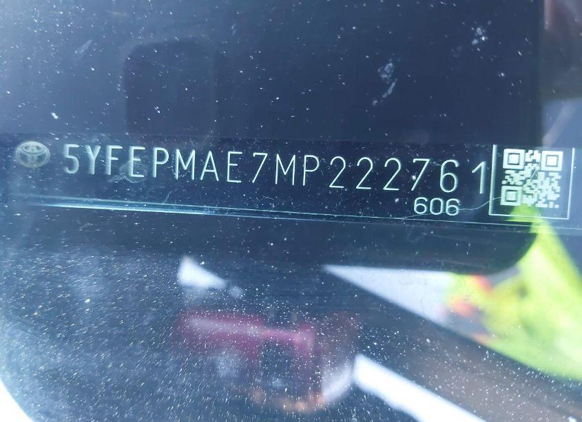 Photo 9 of 2021 Toyota Corolla LE (VIN 5YFEPMAE7MP222761)