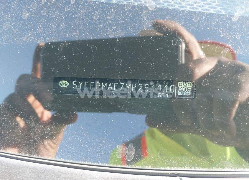 Photo 9 of 2021 Toyota Corolla LE (VIN 5YFEPMAE7MP261110)