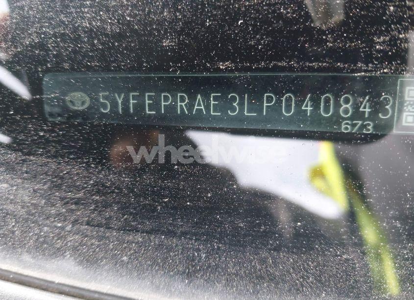 Photo 9 of 2020 Toyota Corolla LE (VIN 5YFEPRAE3LP040843)