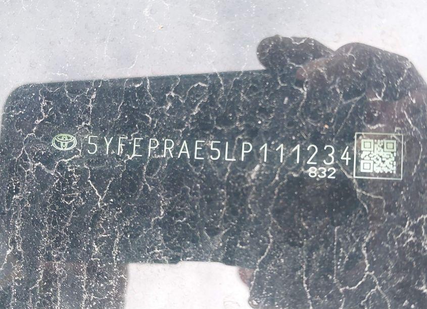 Photo 8 of 2020 Toyota Corolla LE (VIN 5YFEPRAE5LP111234)